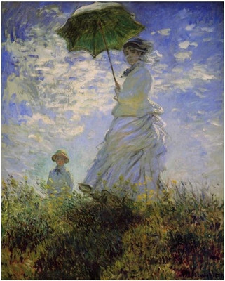 6% OFF on Woman with a Parasol Paper Print