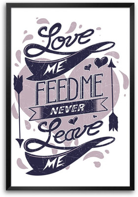 46% OFF on ShopMantra Beautiful Quote Typograpy Laminated Frame Poster Paper Print