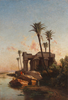 25% OFF on Print of Egypcian Landscape Canvas Art