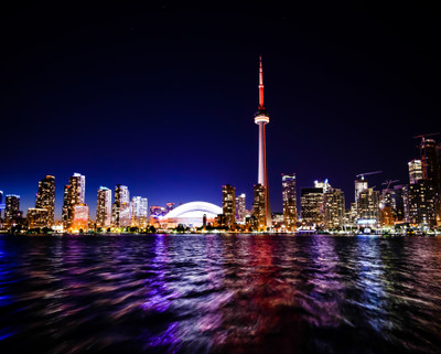 16% OFF on Wonder Image Toronto Cityscape Print Canvas Art