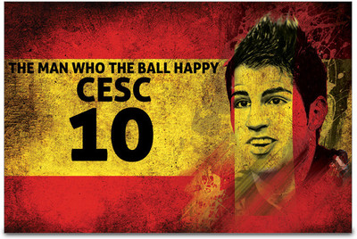 53% OFF on ShopMantra Cesc F?bregas Spain Football Poster Paper Print