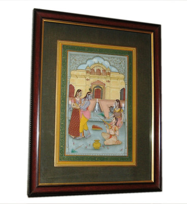 31% OFF on ICB Radhakrishna holi painting Paper Print