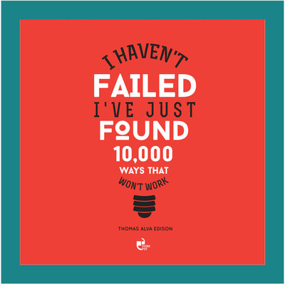 1% OFF on Thinkpot I Haven'T Failed - Thomas Alva Edison Blue Square Frame Paper Print 1% OFF on Thinkpot I Haven'T Failed - Thomas Alva Edison Blue Square Frame Paper Print