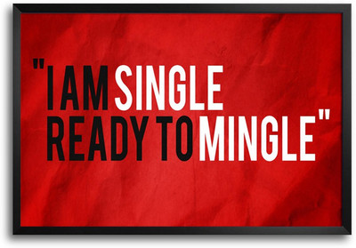 46% OFF on ShopMantra Single-Mingle Laminated Frame Poster Paper Print