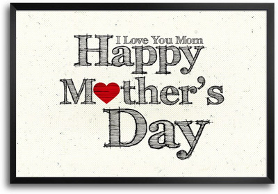46% OFF on Happy Mother's Day -SMFP00002222 Laminated Framed Paper Print
