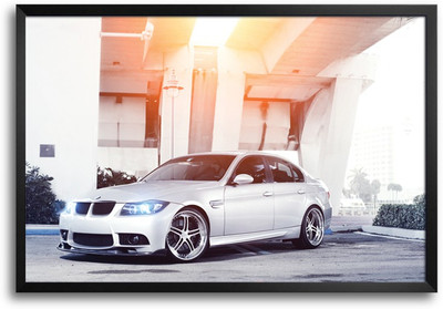 46% OFF on ShopMantra Awesome Car Laminated Frame Poster Paper Print