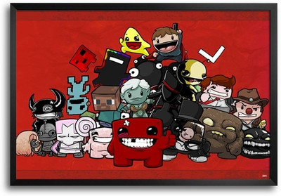 53% OFF on Super Meat Boy Fp00004395 Framed Photographic Paper