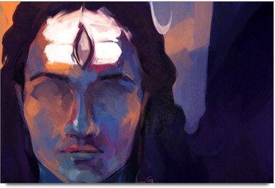 53% OFF on Lord Shiva Brush Painting Laminated Poster Paper Print