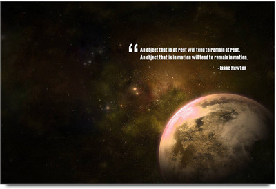 62% OFF on Newton Quote Paper Print