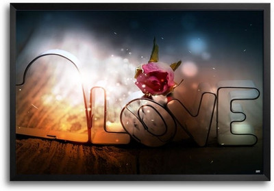74% OFF on Rose And Love Fp00003692 Framed Photographic Paper