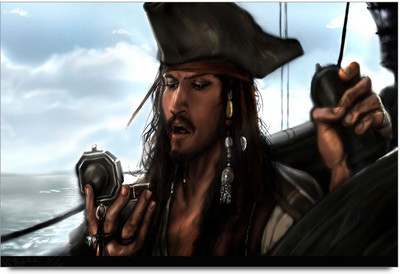 34% OFF on Amy Pirates of the Caribbean Cartoon Art 3D Poster