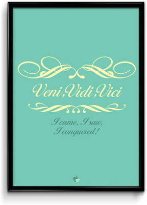 Thinkpot I Came,I Saw,I Conquered! - Julius Caesar, Roman Emperor Framed Paper Print