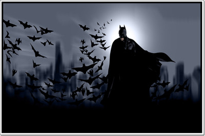 66% OFF on Batman Poster Paper Print