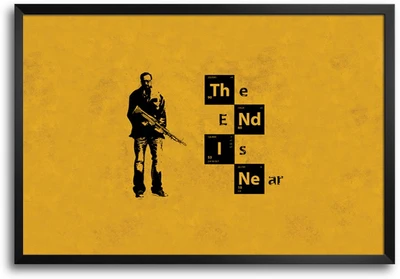 46% OFF on ShopMantra Breaking Bad End is Near Laminated Frame Poster Paper Print