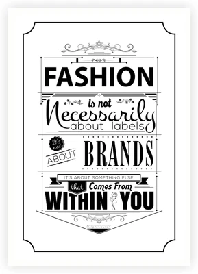 62% OFF on Lab No. 4 Fashion Is Not Necessarily About Labels Ralph Lauren Inspirational Quotes Poster Paper Print
