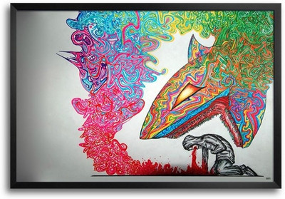 74% OFF on Shark Abstract Fp00004178 Framed Photographic Paper