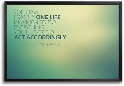 74% OFF on Colin Wright Quote Fp00004463 Framed Photographic Paper