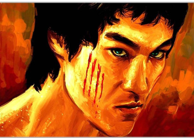 37% OFF on Bruce lee PaintingPoster (18 x 12 Inches) by Shopkeeda Paper Print