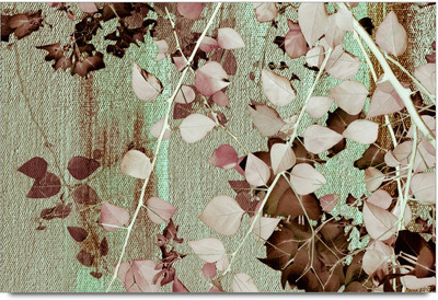 75% OFF on Amy Vintage Designer Colourful Pattern of Leaves 3D Poster