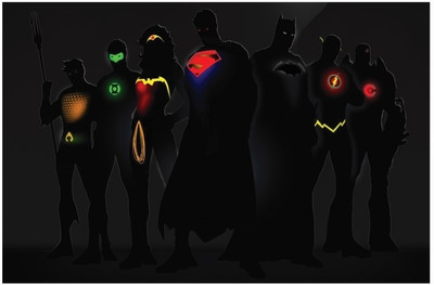 73% OFF on Artmagik Superheroes Glow Fine Art Print