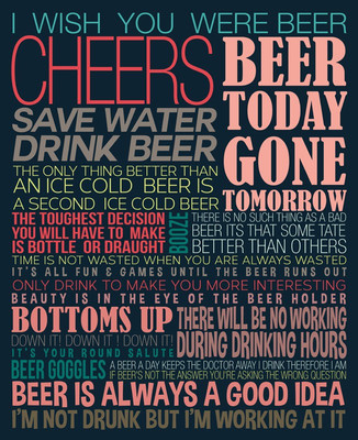 6% OFF on I wish you were Beer Paper Print 6% OFF on I wish you were Beer Paper Print