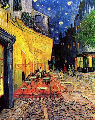 The Cafe Terrace on the Place du Forum, Arles, at Night Large by Van Gogh The Cafe Terrace on the Place du Forum, Arles, at Night Large by Van Gogh