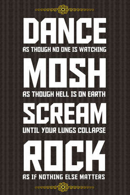 8% OFF on Dance - Scream - Rock Paper Print