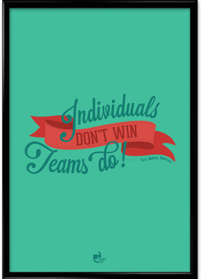 individuals Don?T Win. Teams Do - Sam Walton, Walmart Framed Photographic Paper
