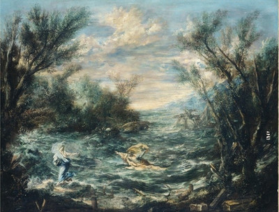 52% OFF on Painting Without Frame - Natural Village Abstract Canvas Art