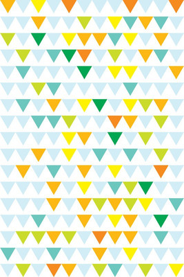 75% OFF on Geometrical Triangles Paper Print