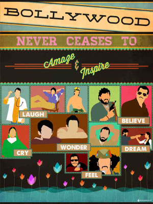 Bollywood Love Paper Print Bollywood Love Paper Print