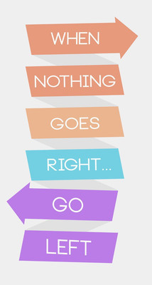 6% OFF on When Nothing Goes Right Go Left Paper Print 6% OFF on When Nothing Goes Right Go Left Paper Print