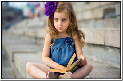 66% OFF on Baby Reading Books Poster Paper Print