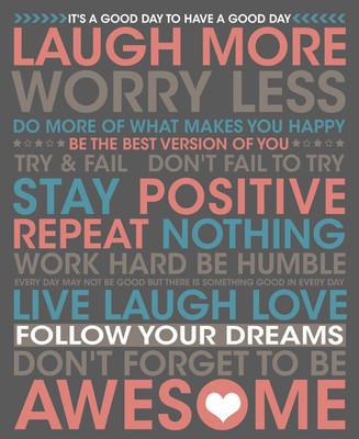 37% OFF on Be Awesome Paper Print