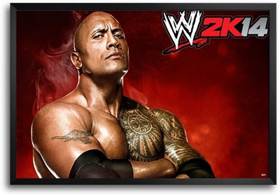 Wwe The Rock Fp00004225 Framed Photographic Paper Wwe The Rock Fp00004225 Framed Photographic Paper