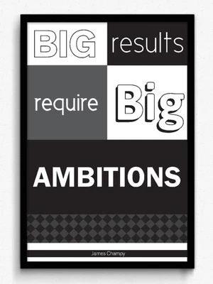 32% OFF on Seven Rays Big Results Require Big Ambitions framed Paper Print