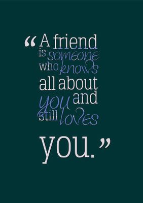 47% OFF on Friend Quote Fine Art Print