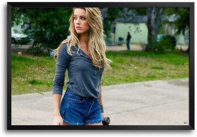 74% OFF on Amber Heard Hot Fp00004114 Framed Photographic Paper