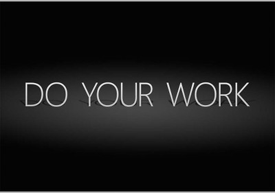 37% OFF on Do Your Work Poster (18 x 12 Inches) by Shopkeeda Paper Print