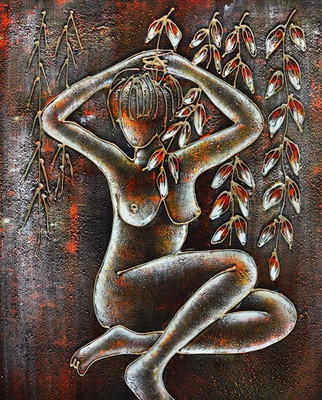 80% OFF on Holicshop lady Canvas Pianting without Frame Canvas Art