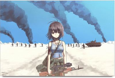 34% OFF on Amy 3D Metal Gear Raising Paper Print