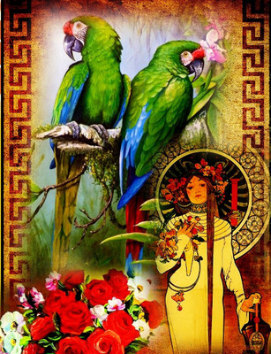 72% OFF on Canvas Painting Without Frame -Birds Canvas Art