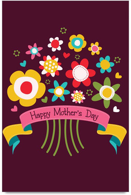 77% OFF on Shoprock Happy Mothers Dar Floral Photographic Paper