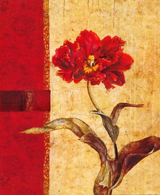 77% OFF on Painting Without Frame - Red Rose Abstract Canvas Art