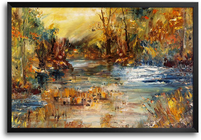 46% OFF on Abstract Brush Strokes Forest Laminated Framed Paper Print 46% OFF on Abstract Brush Strokes Forest Laminated Framed Paper Print