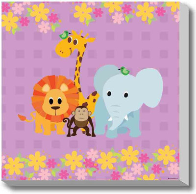 Childrens Poster - Animal Family Canvas Art Childrens Poster - Animal Family Canvas Art