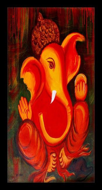 37% OFF on Modern Ganesha Fine Art Print