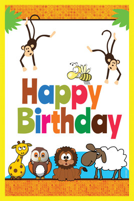 16% OFF on Shopisky Happy Birthday With Animal Pictures Paper Print 16% OFF on Shopisky Happy Birthday With Animal Pictures Paper Print