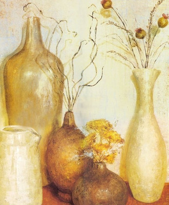 79% OFF on Painting Without Frame - Antique Pots Canvas Art