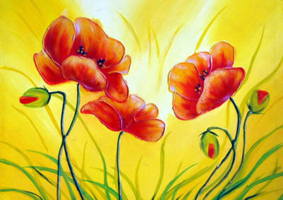 44% OFF on Flowers Paper Print